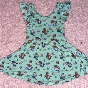 Macaron + me mermaid swing dress 2t